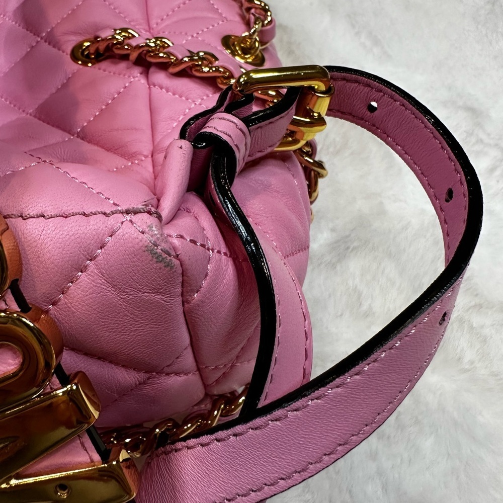 Moschino Pink Quilted Women's back Bag-with dust bag - Picture 7 of 16